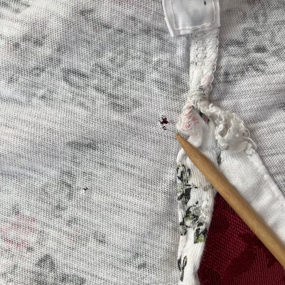 Rag and Bone New York Pima Cotton Floral Short Sleeve Tee T-shirt Top - Picture 14 of 16